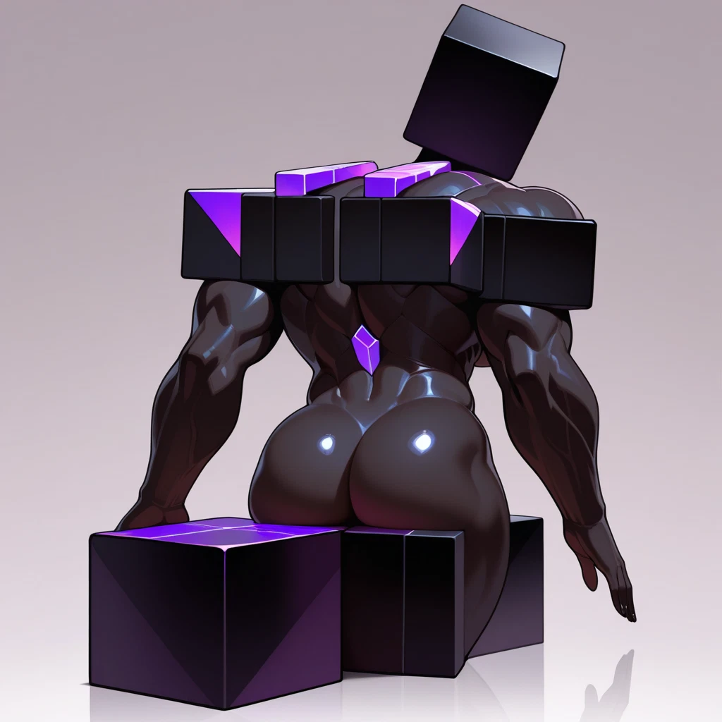 ass, muscular, solo, 1girl, from behind, shiny skin · Yamete.gg