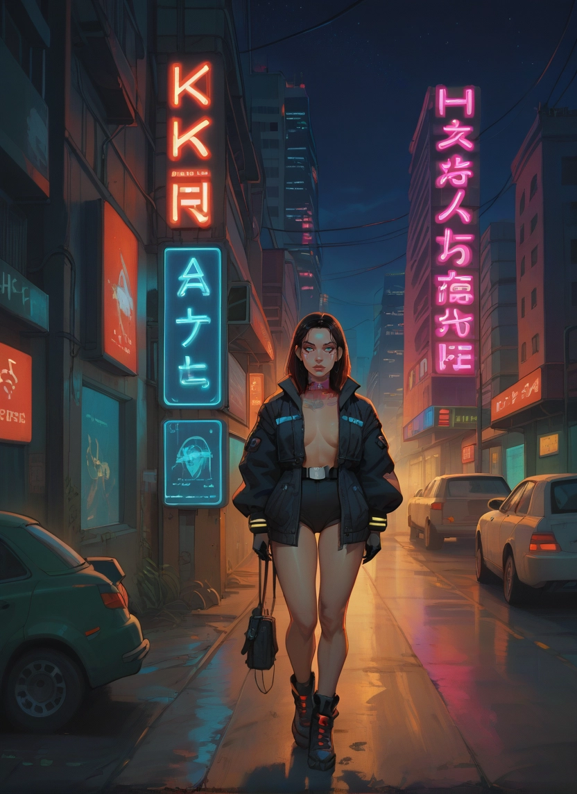 1girl, night, breasts, motor vehicle, ground vehicle, car · Yamete.gg