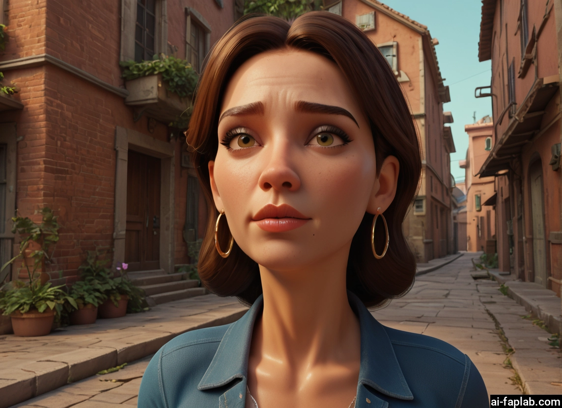 1girl, jewelry, earrings, solo, brown hair, plant · Yamete.gg