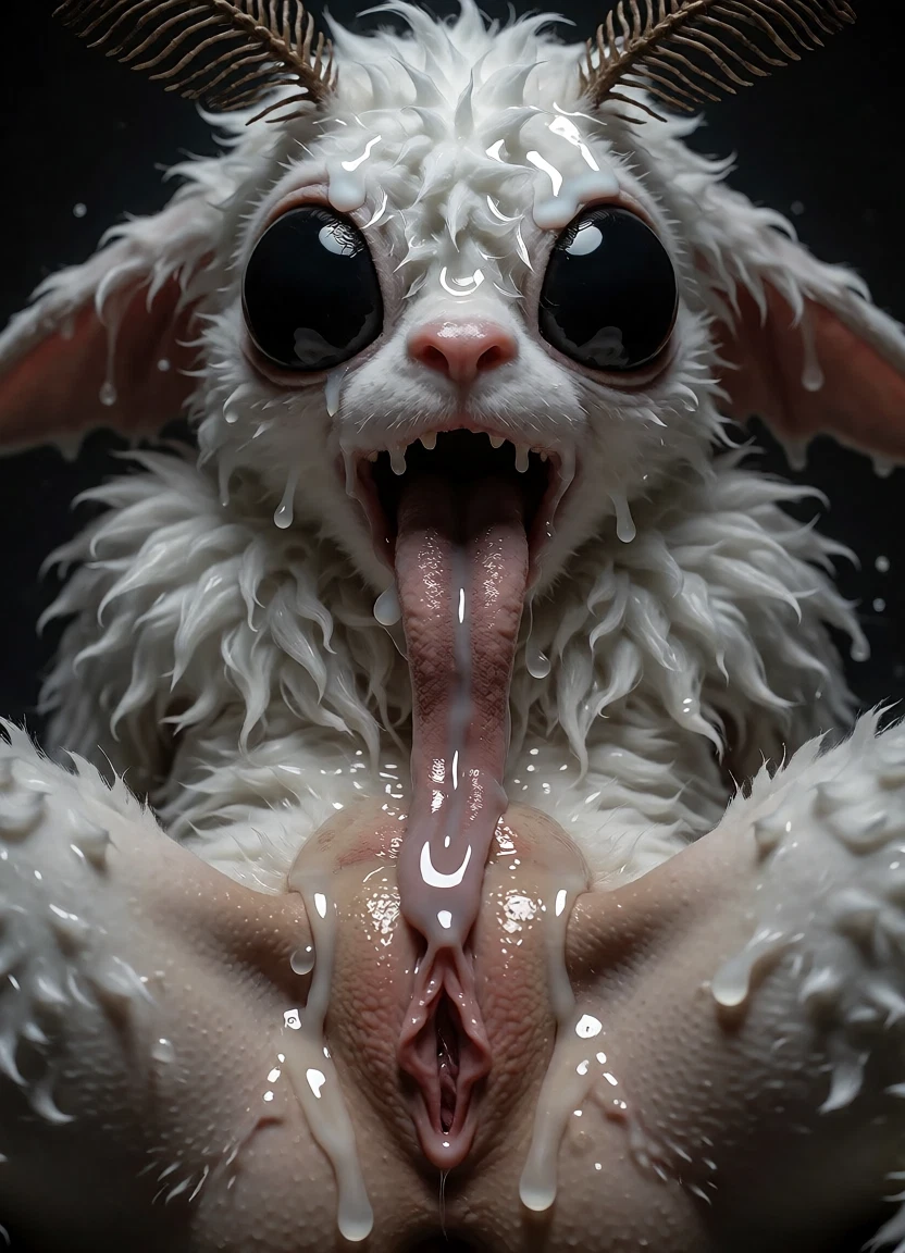 furry, tongue, horns, solo, open mouth, looking at viewer · Yamete.gg
