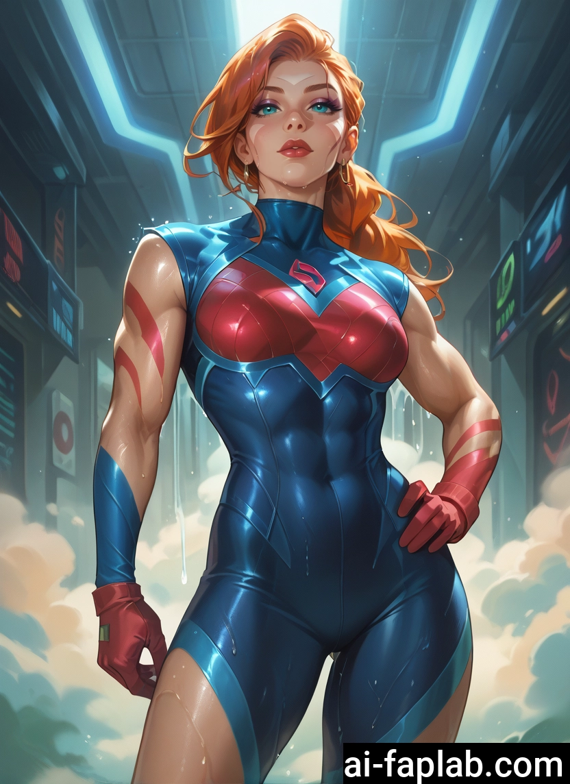1girl, gloves, solo, bodysuit, hand on hip, jewelry · Yamete.gg