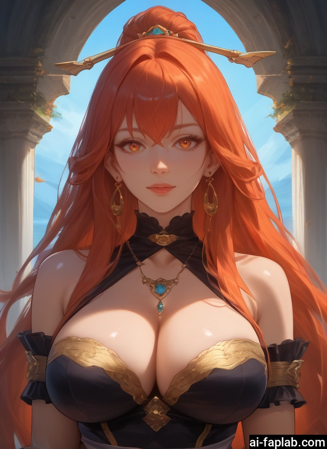 breasts, 1girl, jewelry, long hair, large breasts, earrings
