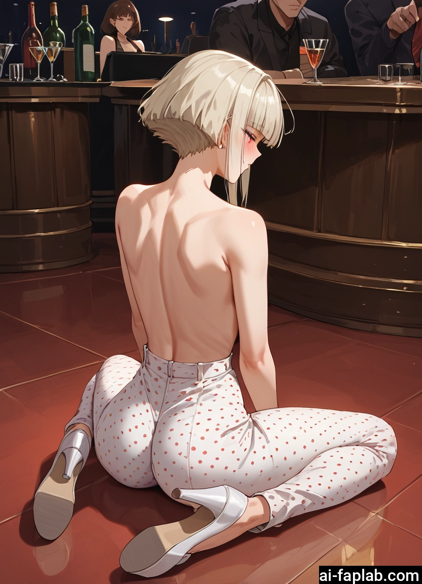 multiple girls, 2girls, high heels, pants, ass, short hair