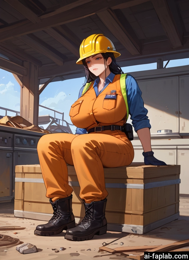 1girl, breasts, gloves, blue eyes, boots, sitting
