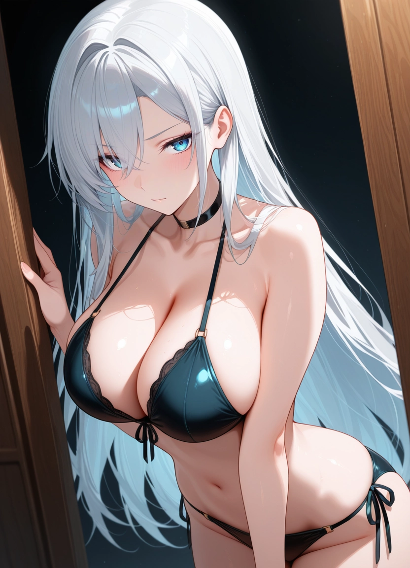 1girl, breasts, solo, large breasts, long hair, cleavage · Yamete.gg