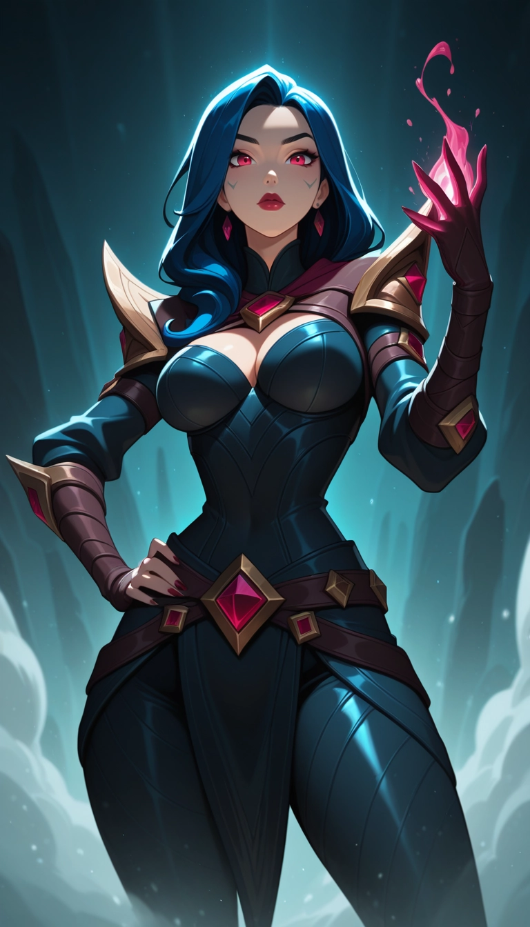 1girl, breasts, solo, earrings, jewelry, hand on own hip · Yamete.gg