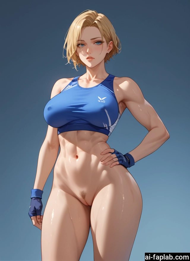 1girl, blonde hair, pubic hair, breasts, gloves, solo · Yamete.gg