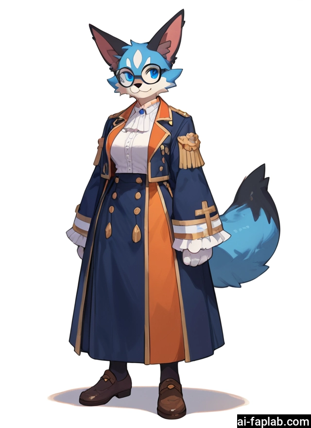 furry, 1girl, solo, furry female, tail, blue eyes