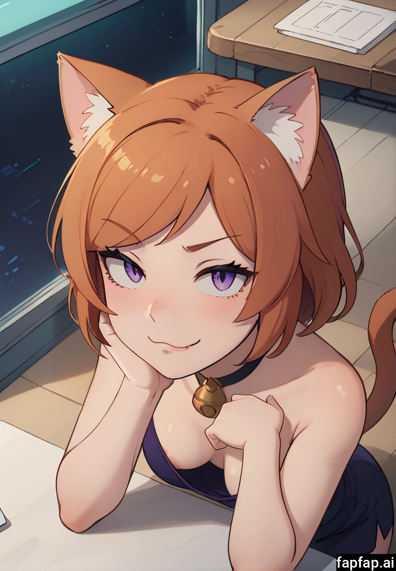 1girl, breasts, animal ears, solo, cat ears, tail · Yamete.gg
