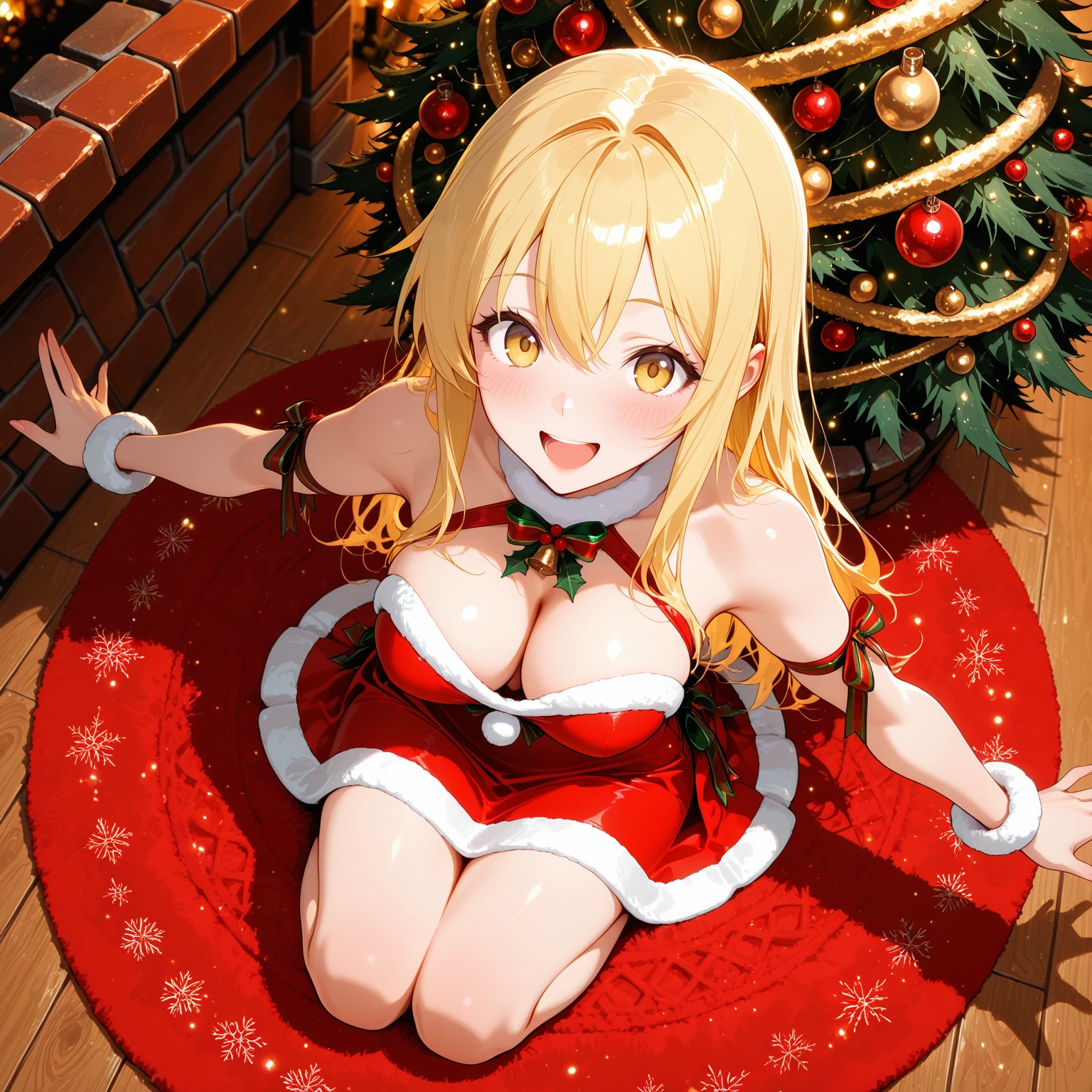 breasts, 1girl, blonde hair, long hair, solo, open mouth · Yamete.gg