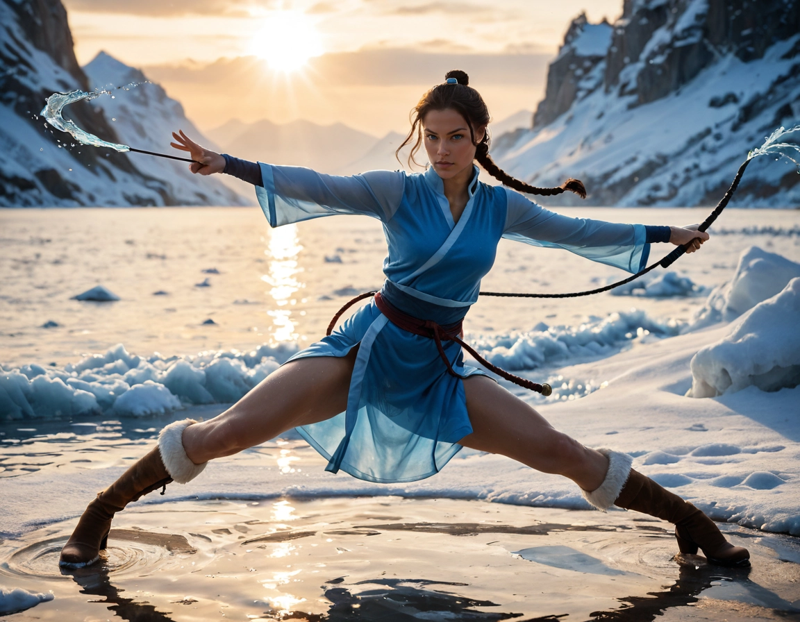 1girl, solo, boots, braid, weapon, mountain · Yamete.gg