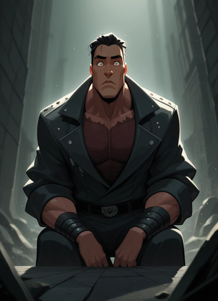 bara, male focus, 1boy, solo, pectorals, muscular