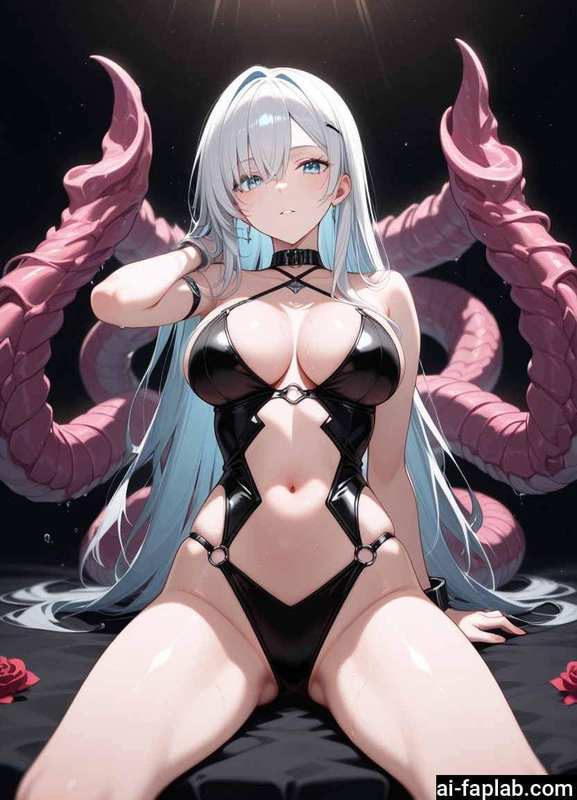 1girl, breasts, long hair, navel, solo, large breasts