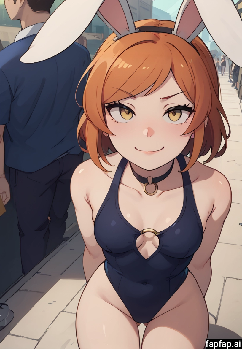 breasts, rabbit ears, animal ears, o-ring, smile, 1girl · Yamete.gg
