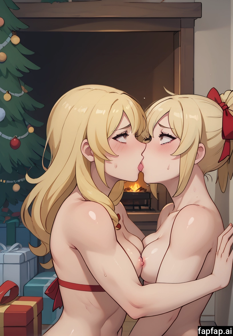 jean (genshin impact), multiple girls, 2girls, breasts, blonde hair, nipples · Yamete.gg