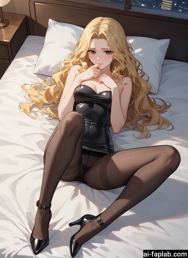 1girl, pantyhose, blonde hair, long hair, breasts, solo · Yamete.gg