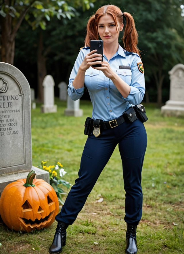 1girl, phone, twintails, cellphone, solo, tombstone · Yamete.gg