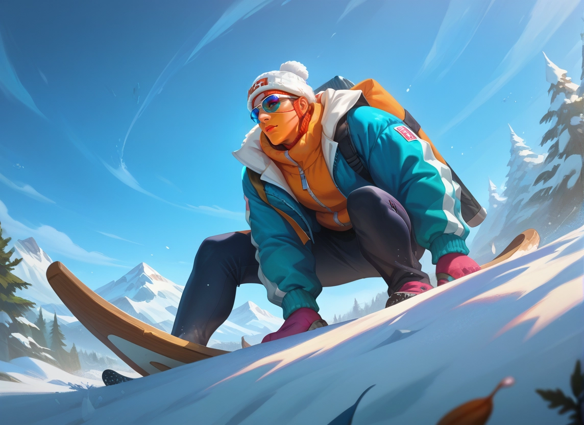 1boy, male focus, solo, snow, jacket, hat