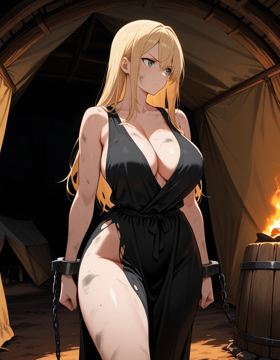 1girl, breasts, blonde hair, long hair, solo, blue eyes · Yamete.gg