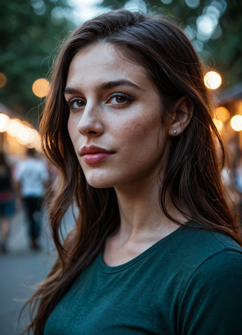 realistic, long hair, blurry, 1girl, blurry background, jewelry · Yamete.gg