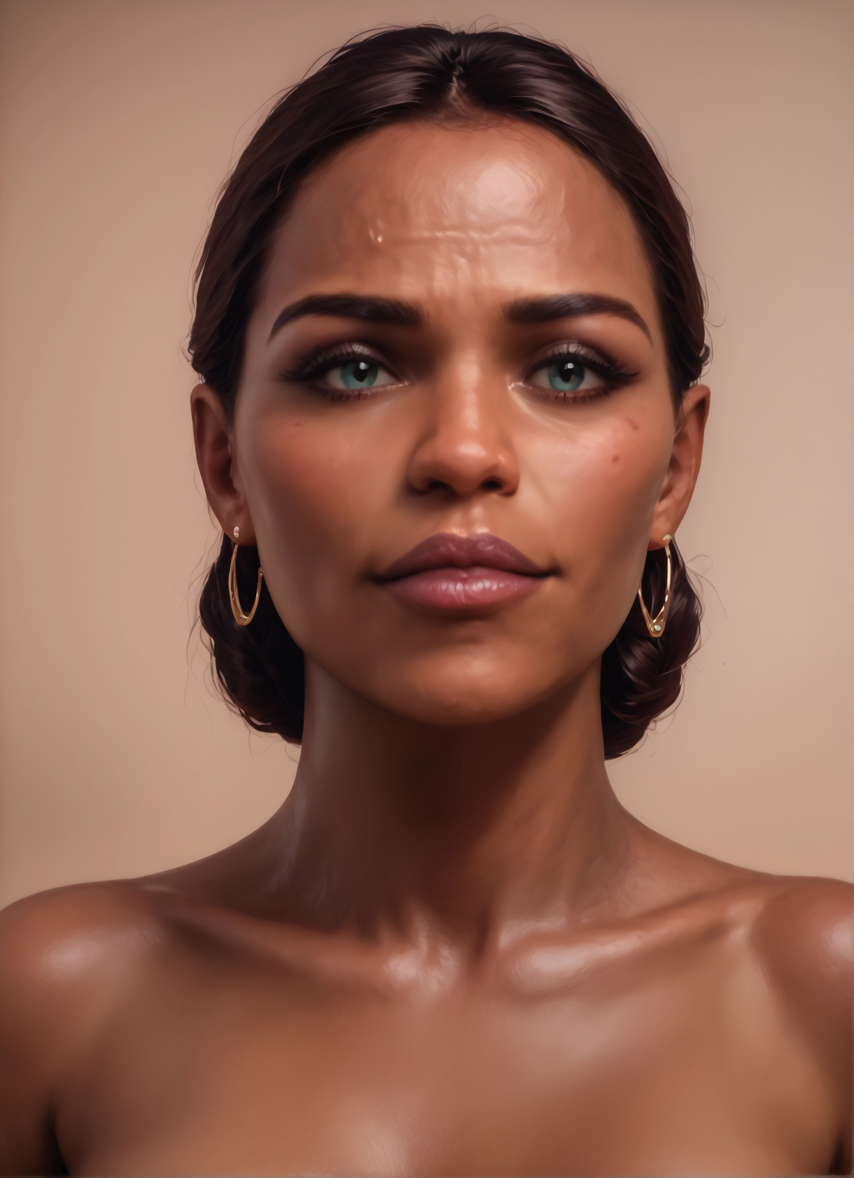 1girl, solo, jewelry, earrings, looking at viewer, blue eyes · Yamete.gg