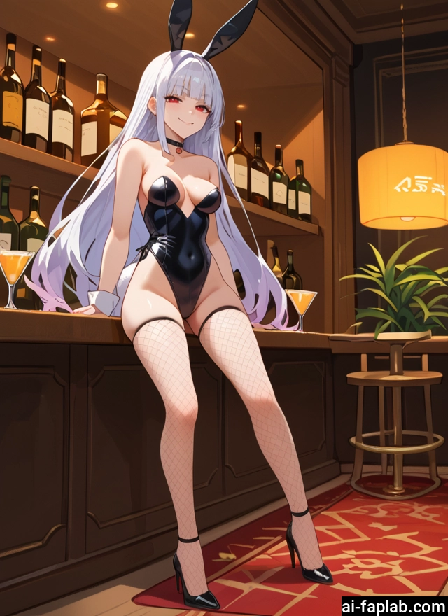 1girl, animal ears, long hair, rabbit ears, playboy bunny, breasts · Yamete.gg