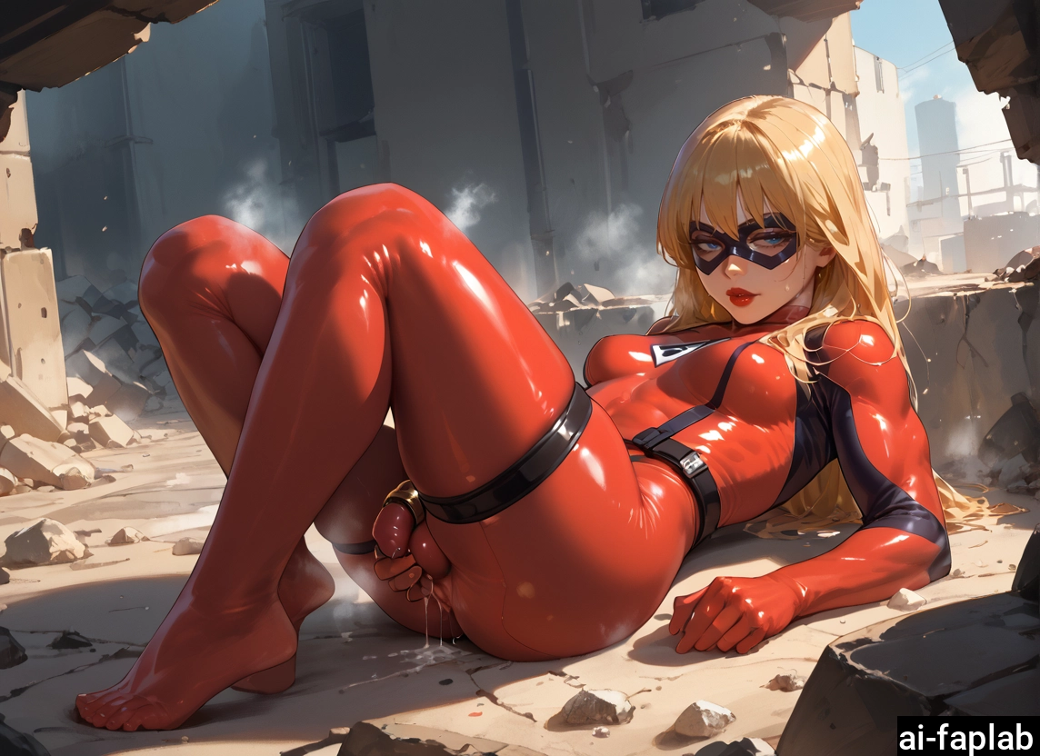 1girl, blonde hair, bodysuit, solo, mask, blue eyes · Yamete.gg