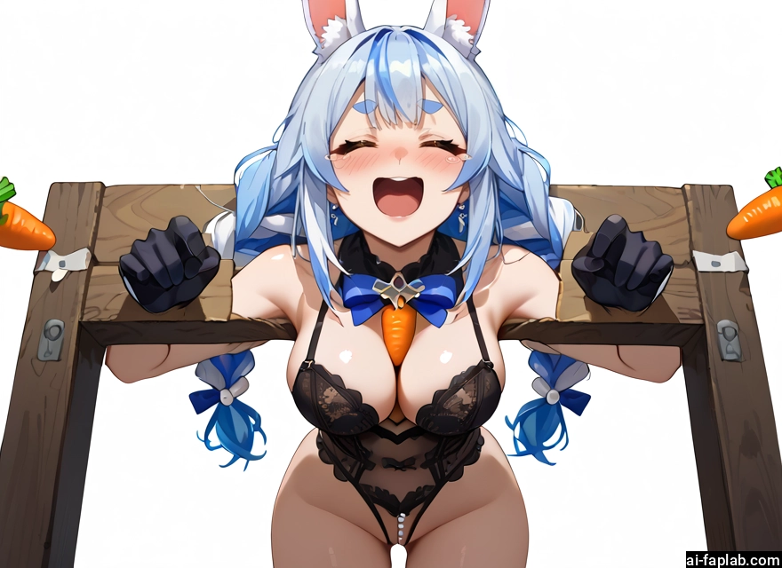 1girl, breasts, animal ears, rabbit ears, open mouth, gloves · Yamete.gg