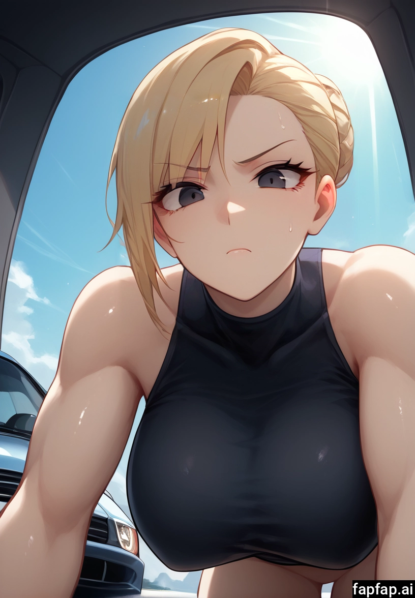 1girl, blonde hair, breasts, looking at viewer, large breasts, bare shoulders
