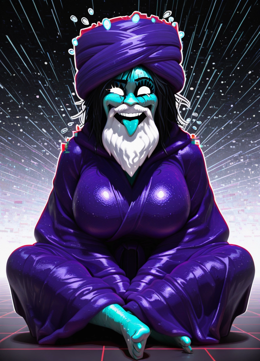 1girl, solo, breasts, tongue, indian style, large breasts · Yamete.gg
