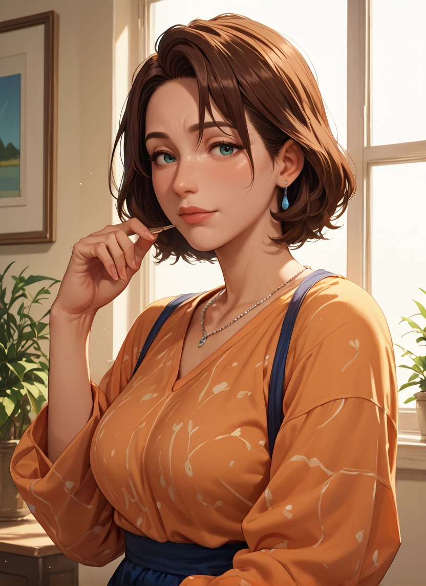 1girl, solo, looking at viewer, skirt, shirt, indoors · Yamete.gg