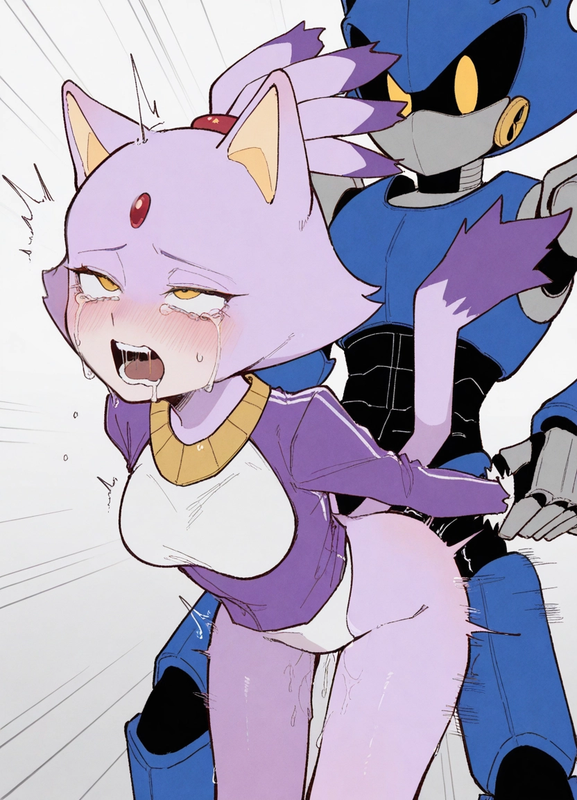 furry, 1girl, 1boy, hetero, animal ears, cat ears