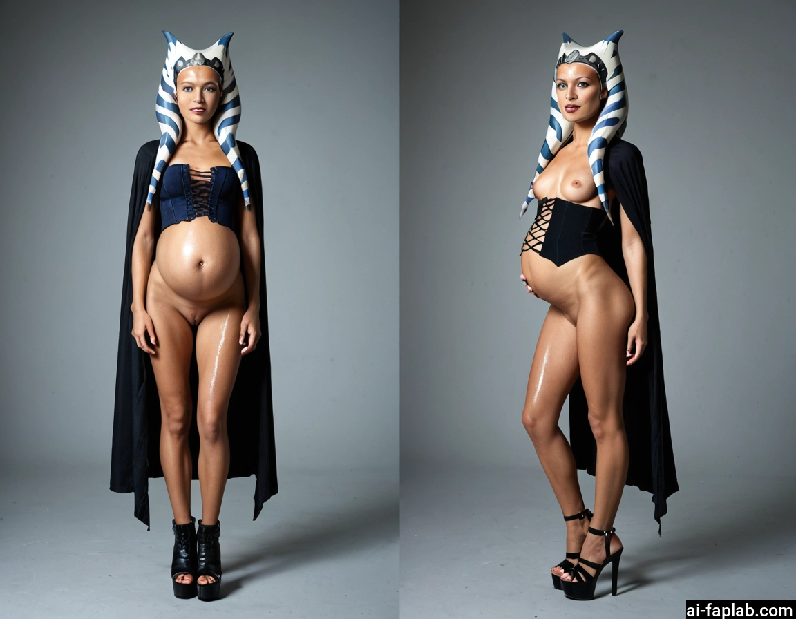 1girl, pregnant, breasts, nipples, pussy, high heels