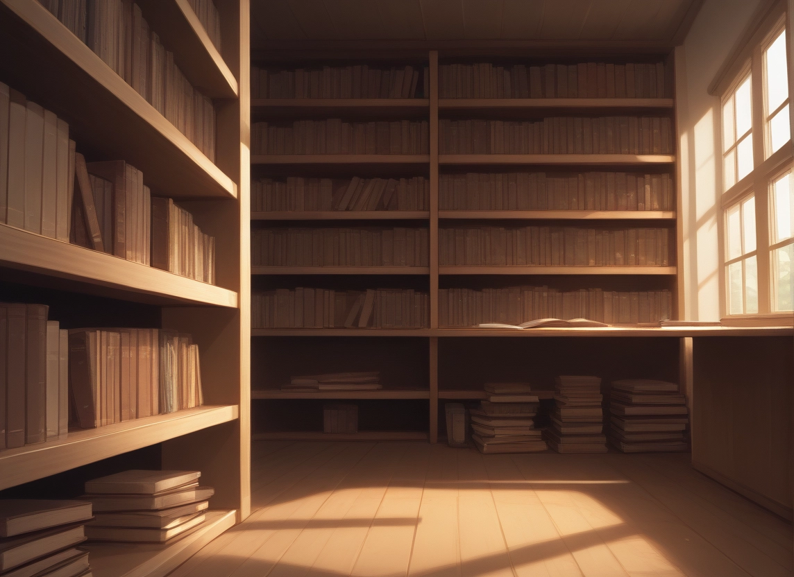 no humans, book, scenery, bookshelf, window, indoors