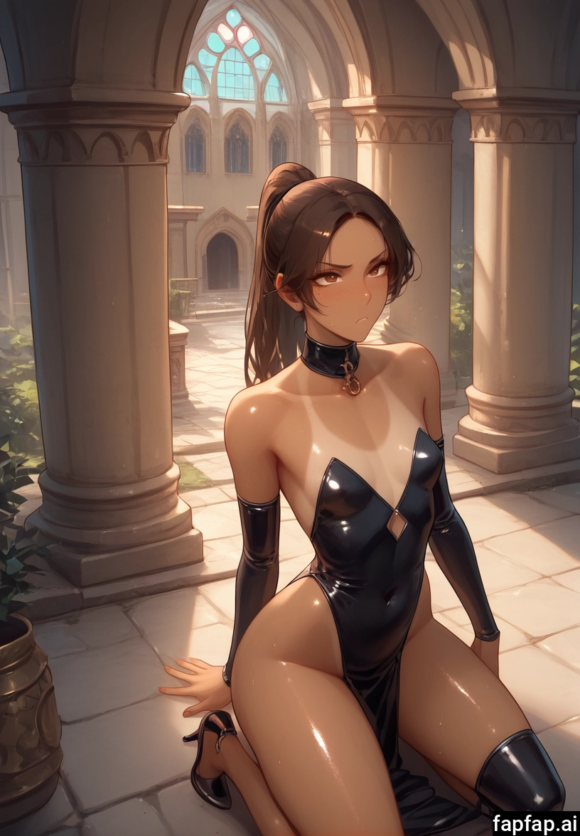 1girl, solo, tan, breasts, tanlines, thighhighs · Yamete.gg