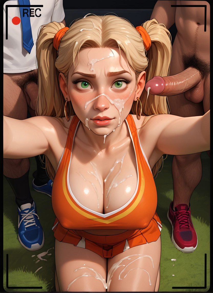 penis, breasts, 1girl, cum, multiple boys, jewelry · Yamete.gg