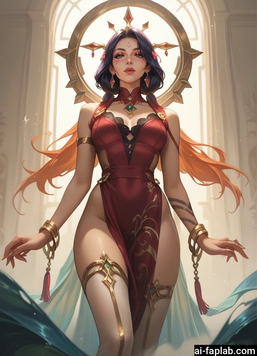 1girl, jewelry, breasts, solo, thighhighs, dress · Yamete.gg