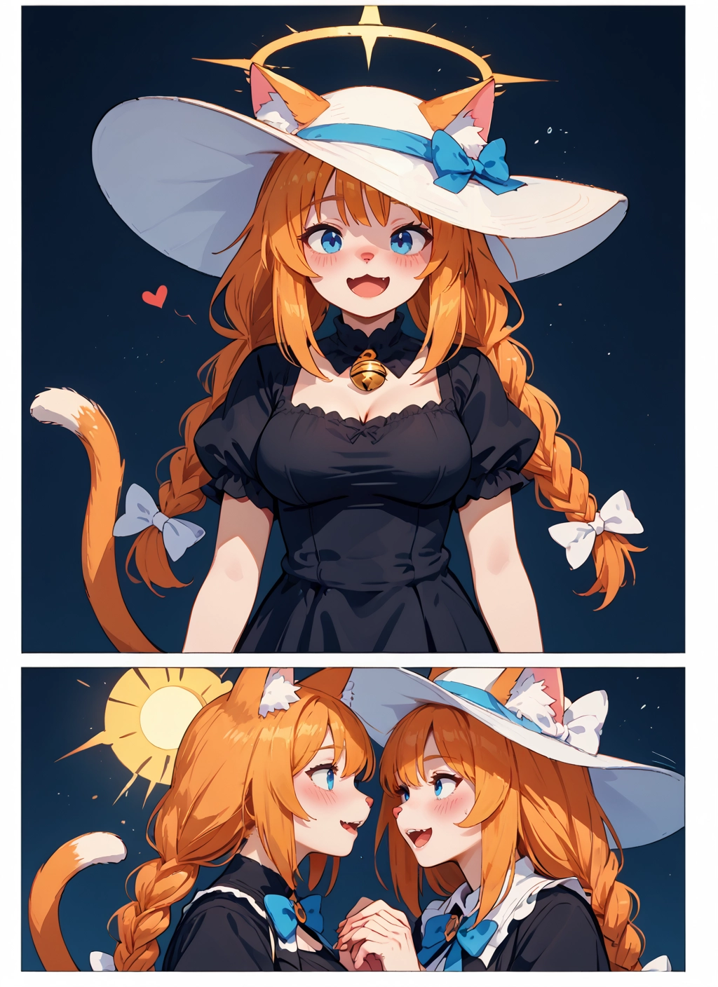 furry, animal ears, tail, hat, cat ears, multiple girls · Yamete.gg