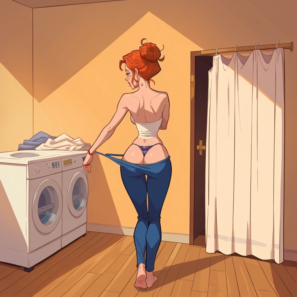 1girl, underwear, panties, ass, pants, solo · Yamete.gg