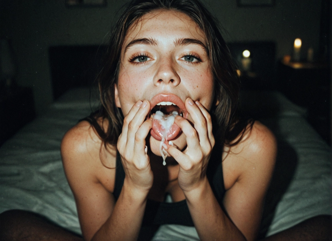 1girl, solo, blonde hair, cum, cum in mouth, blue eyes · Yamete.gg
