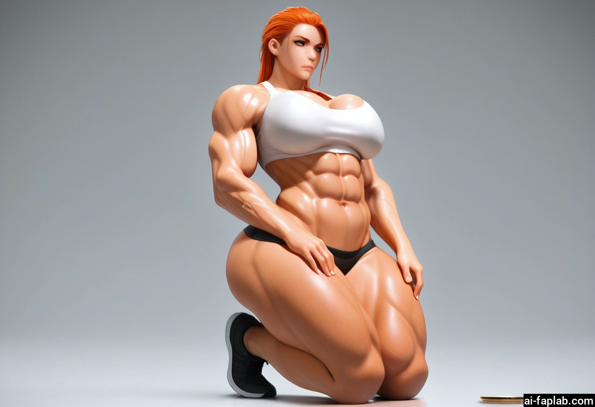 1girl, breasts, muscular, muscular female, abs, solo