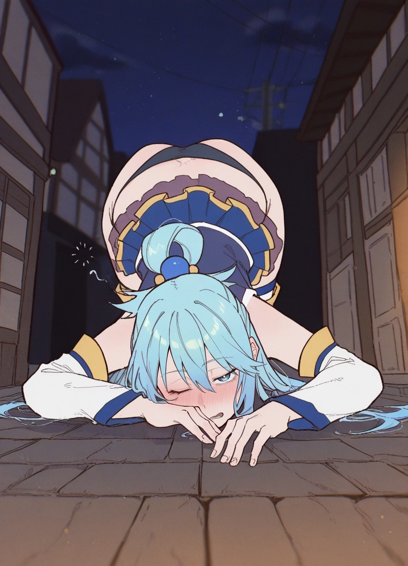 1girl, underwear, panties, solo, detached sleeves, blush · Yamete.gg