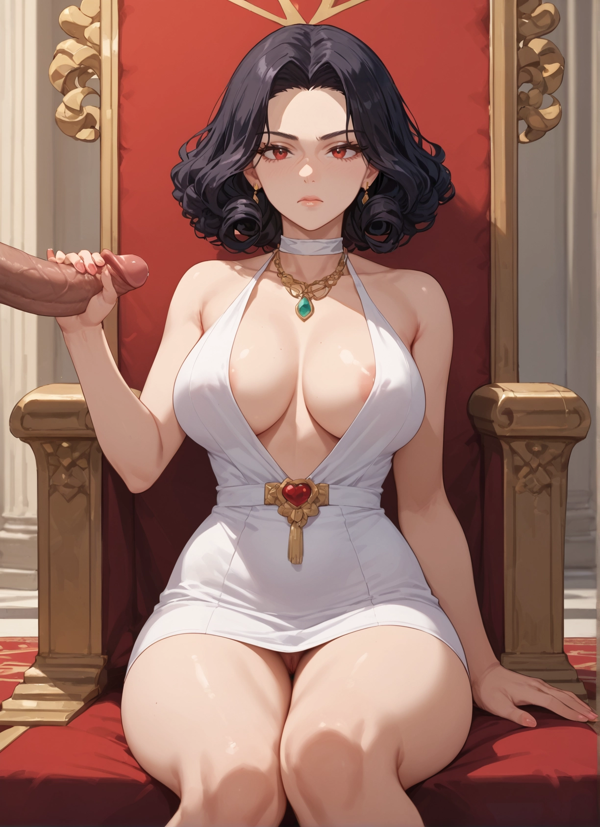 1girl, breasts, penis, dress, hetero, jewelry · Yamete.gg