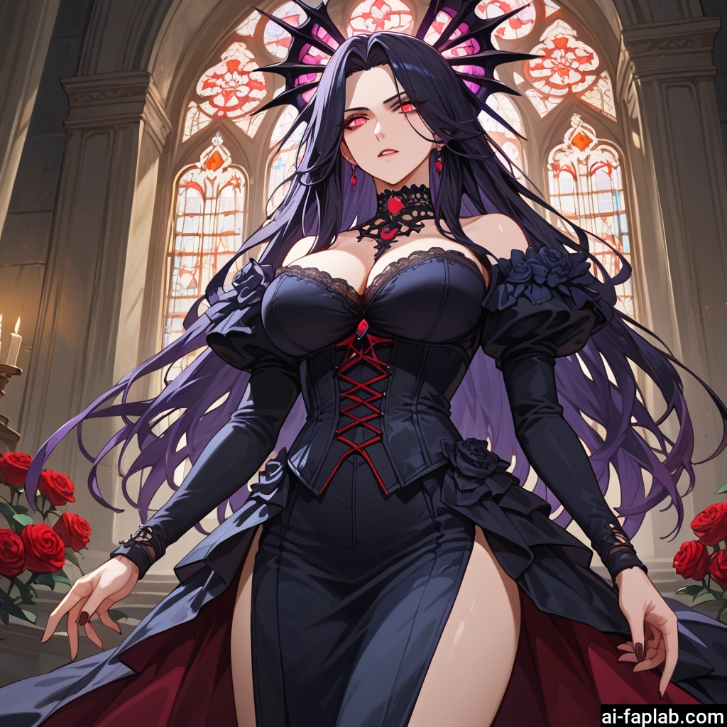 1girl, breasts, long hair, large breasts, flower, jewelry · Yamete.gg