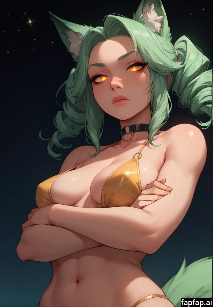 1girl, breasts, animal ears, solo, swimsuit, bikini · Yamete.gg