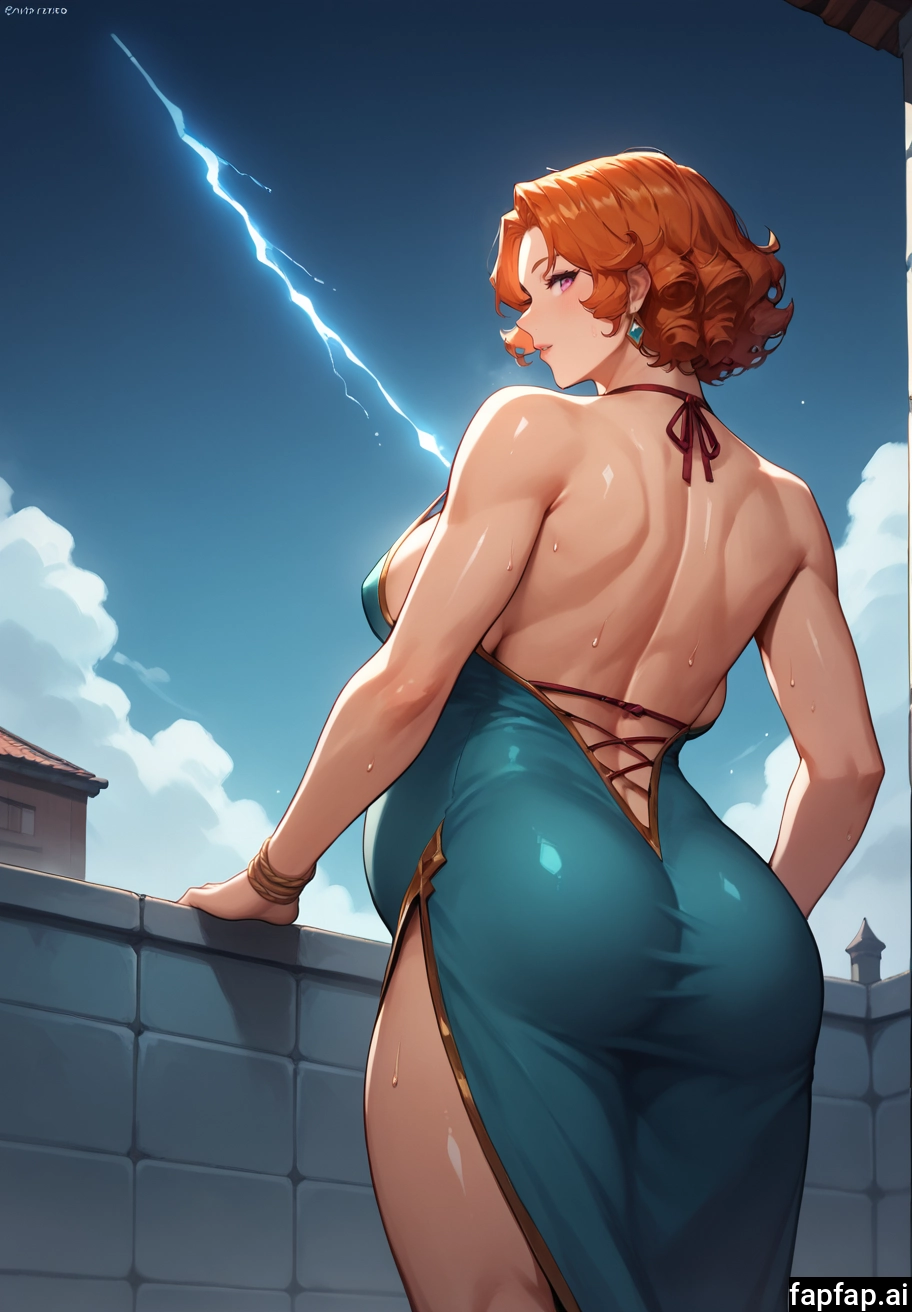 1girl, dress, jewelry, solo, breasts, earrings · Yamete.gg