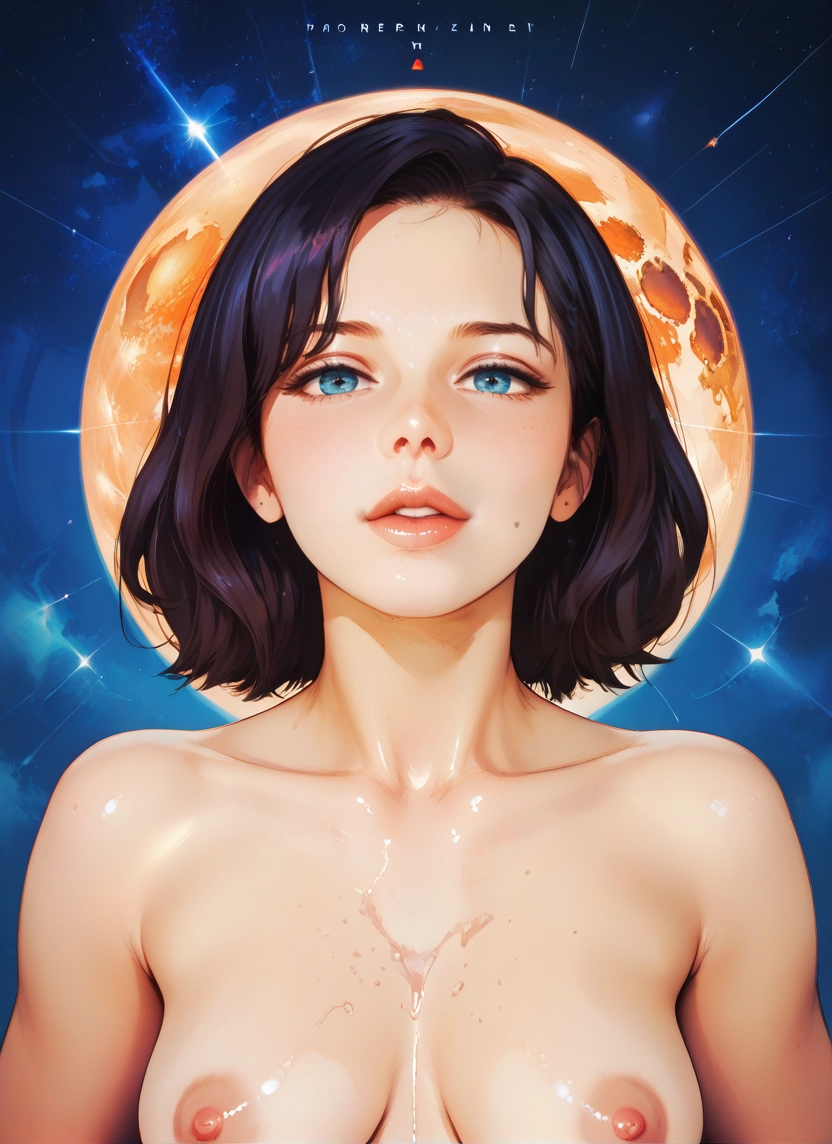 1girl, breasts, solo, nipples, blue eyes, looking at viewer · Yamete.gg