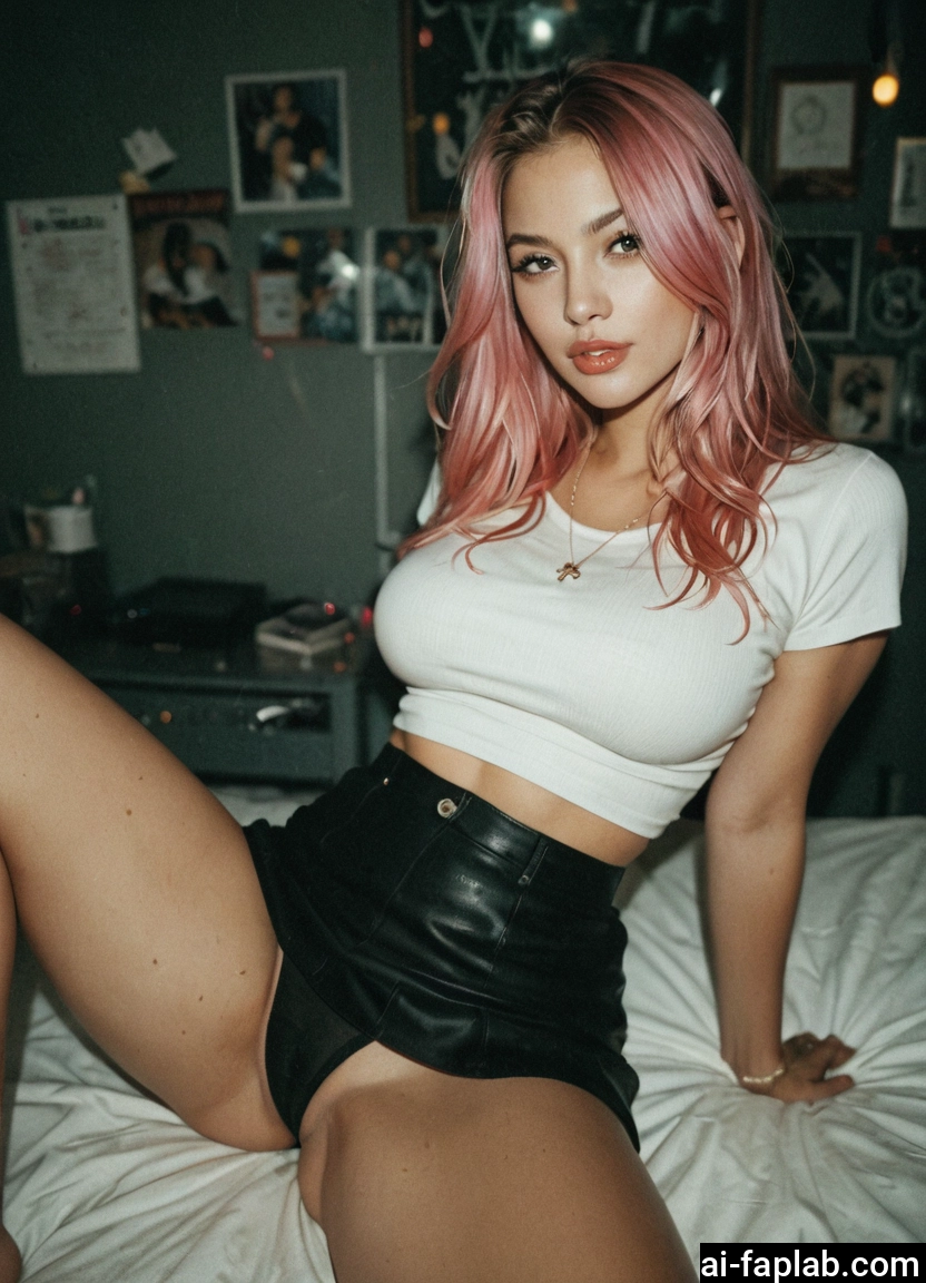 1girl, skirt, solo, underwear, panties, pink hair