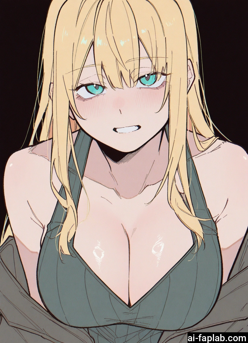breasts, 1girl, blonde hair, cleavage, large breasts, long hair · Yamete.gg