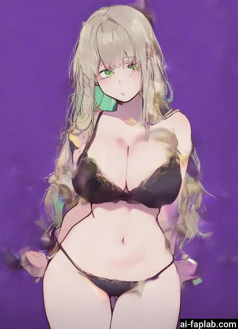 1girl, breasts, underwear, panties, bra, green eyes